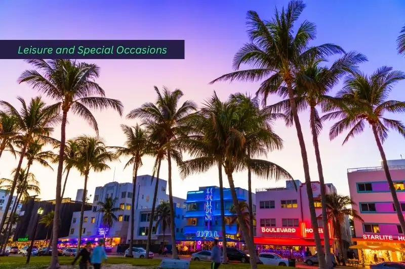 chauffeur service miami, Leisure and Special Occasions